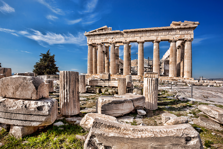 Parthenon temple on the Acropolis in Athens, Greece