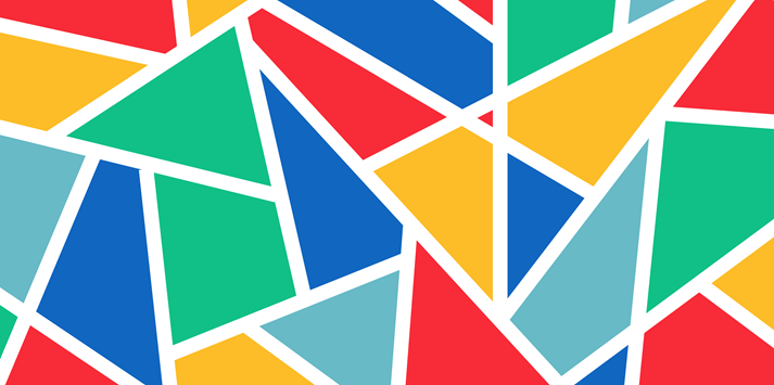 Colorful abstract geometric pattern with simple design shape