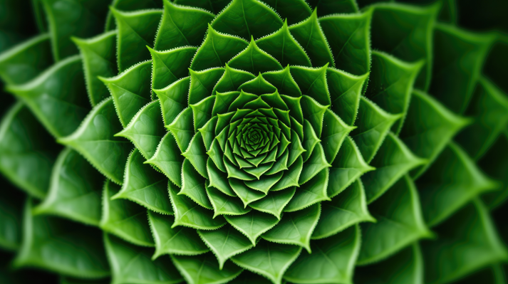 Spiral aloe vera with water drops, closeup