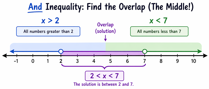 Compound inequalities: finding the overlap