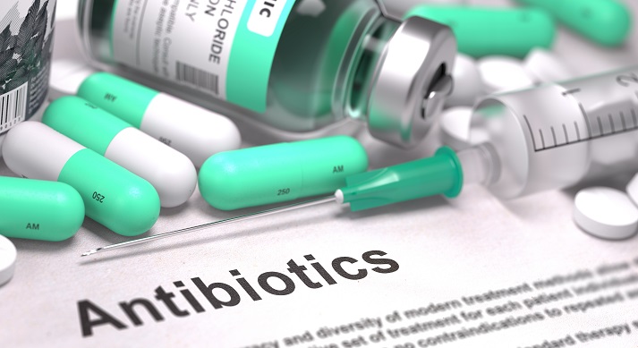 Antibiotics. Antibiotics. Medical Concept with Blured Background