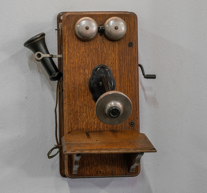 Antique Plain Front Wall Phone