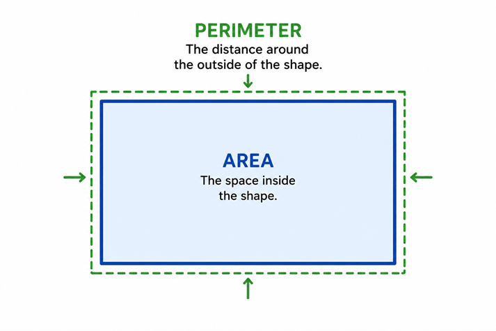 Geometry: area and perimeter explained