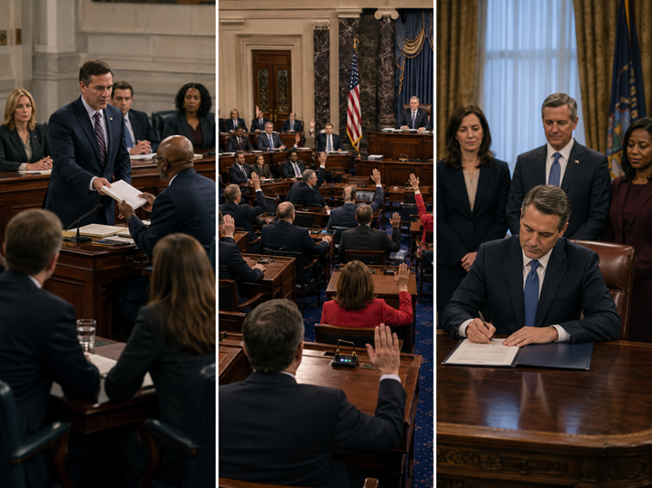 The legislative process in action
