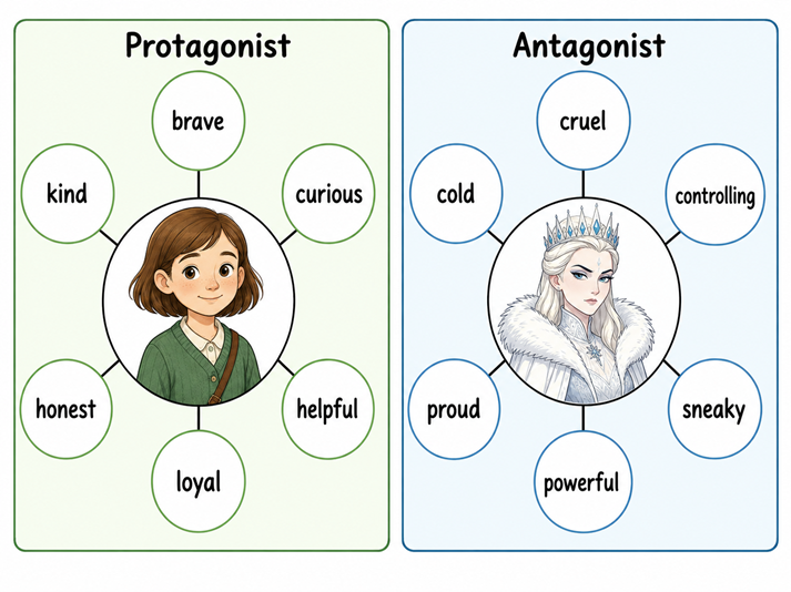 Character traits: protagonist vs antagonist