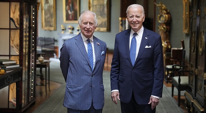 King Charles III and President Biden meeting to discuss global challenges
