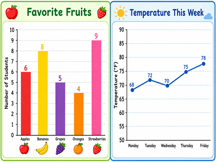 Vegetable Line Graph Let’s Get Line Graphing! Displaying Data in a Line Graph Educational ...