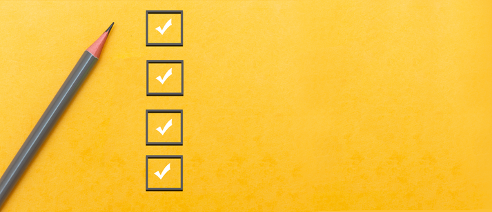 marking on checklist box