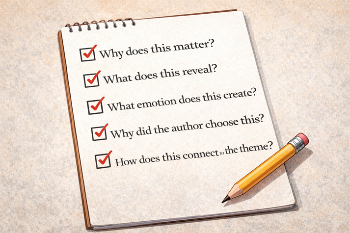 A checklist with questions like “Why does this matter?” and “What does this reveal?”