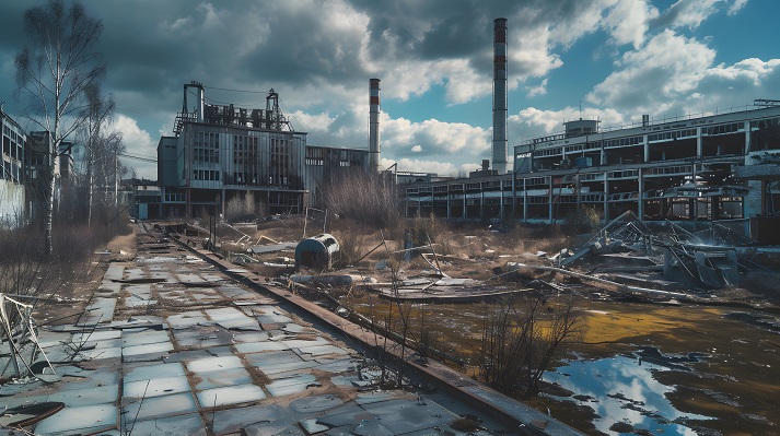 Chernobyl ruins Chernobyl disaster: ruins of the city