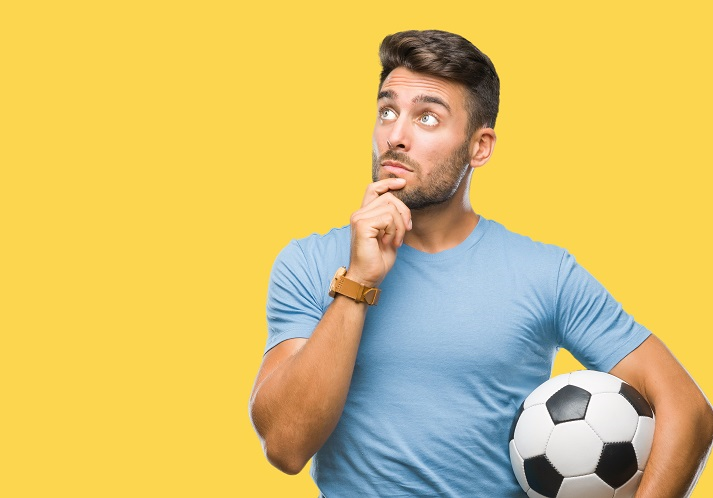 soccer coach thinking