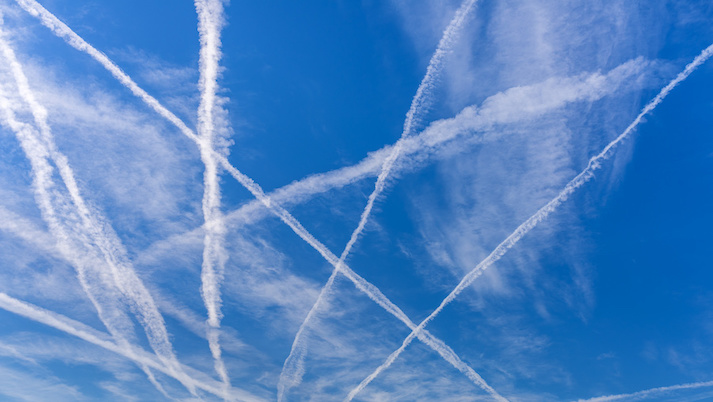many white lines in sky many white lines in sky