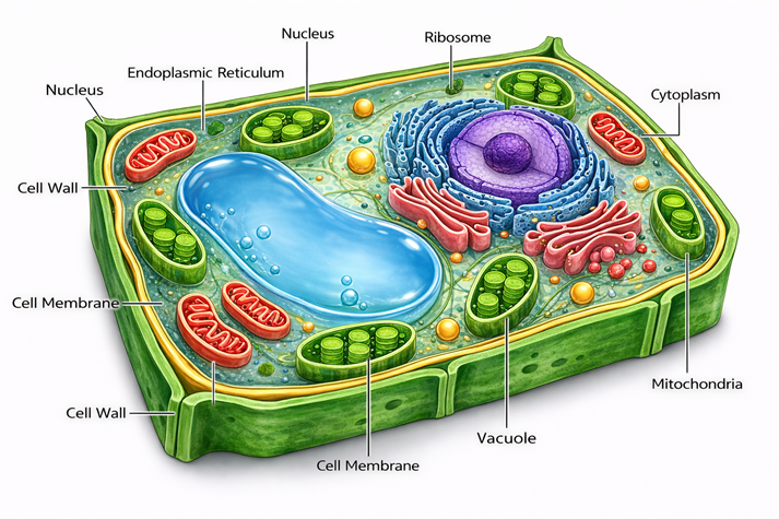plant cell diagram