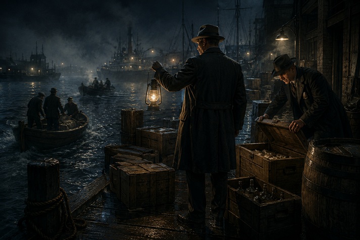 Mystery on the foggy dock