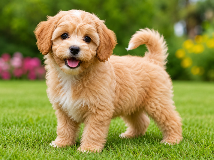 small and fluffy dog