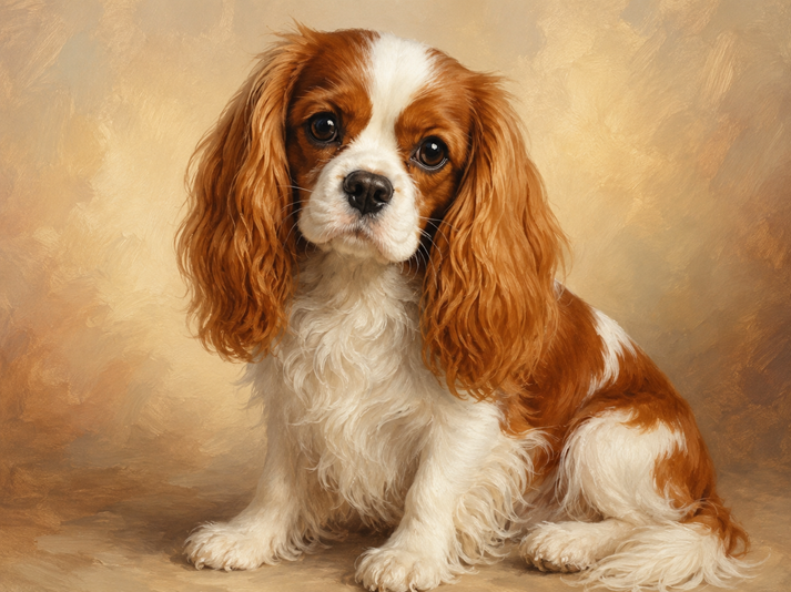 Elegant Cavalier King Charles Spaniel portrait