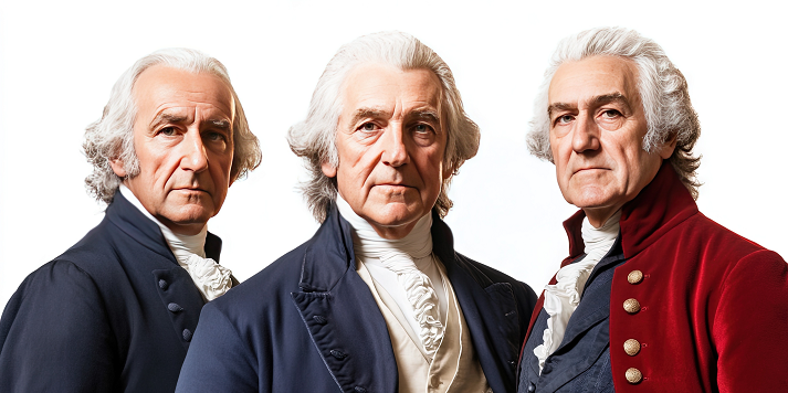 founding fathers presidents day concept