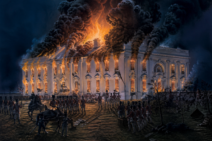 The burning of the White House