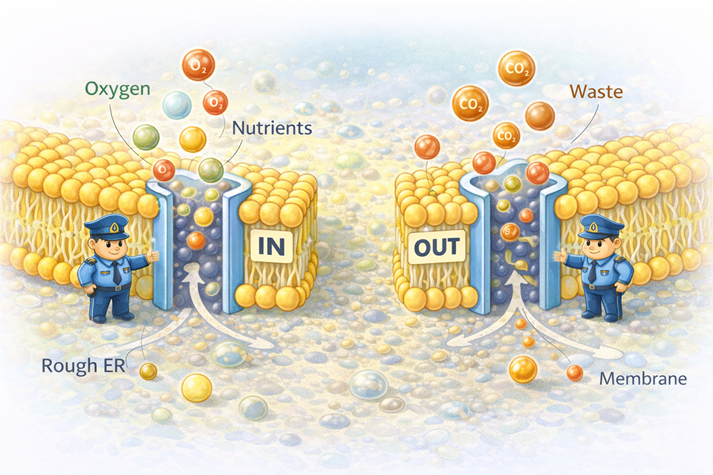 cell membrane gate analogy