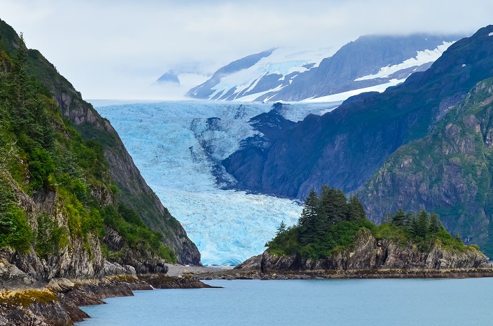 Kenai Fjords National Park a mountain, glacier, and lake in Kenai Fjords National Park