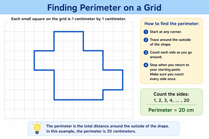 Finding perimeter on a grid