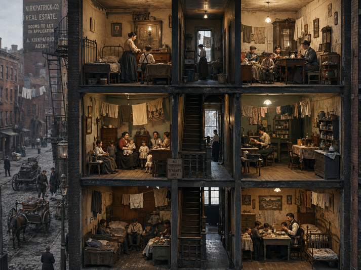 Life in a tenement building