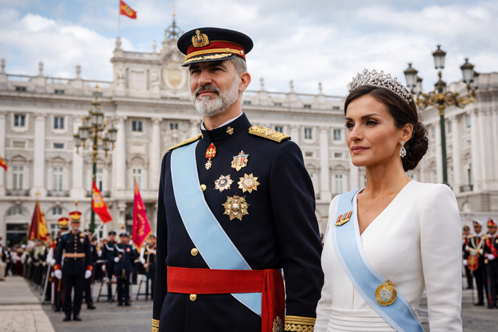 Royal couple at the Royal Palace