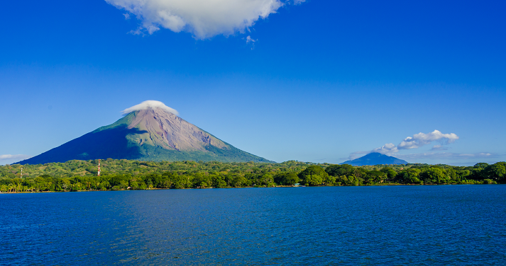 Island Ometepe with vulcano in Nicaragua