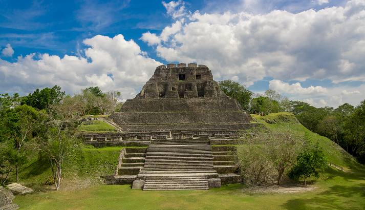 xunantunich maya site ruins in belize