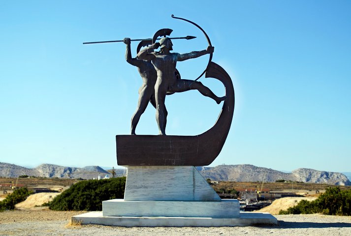 monument of the battle of Salamis Greece