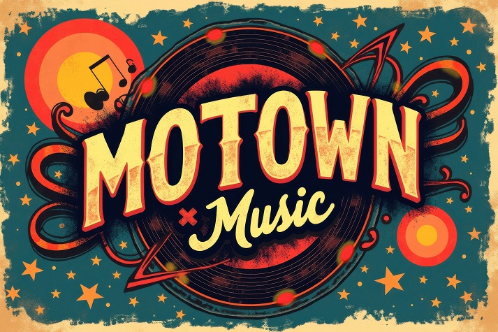 Celebrate Motown music with vibrant design