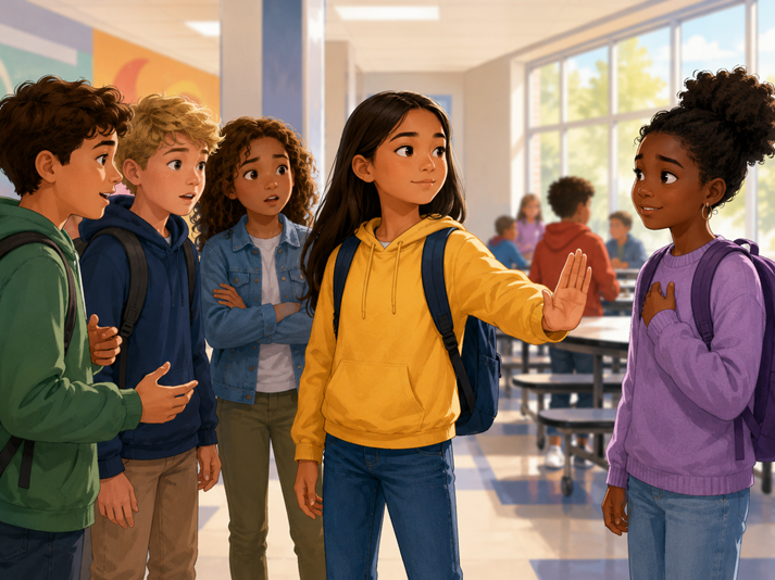Standing up for friendship in school
