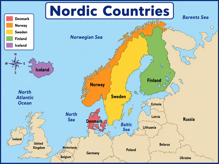 nordic map