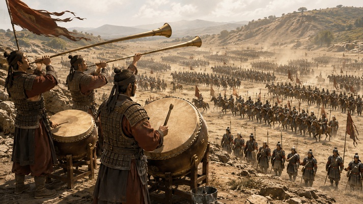Ancient army prepares for battle