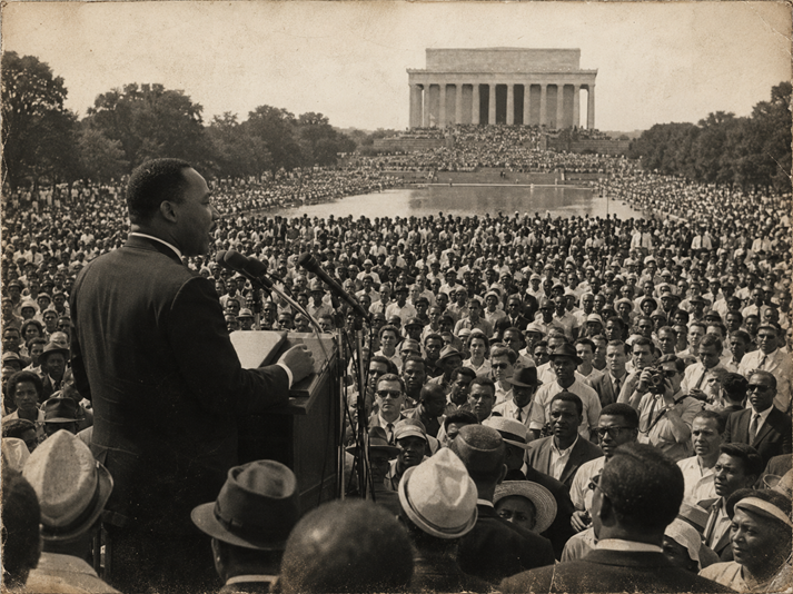Historic civil rights rally at Lincoln Memorial