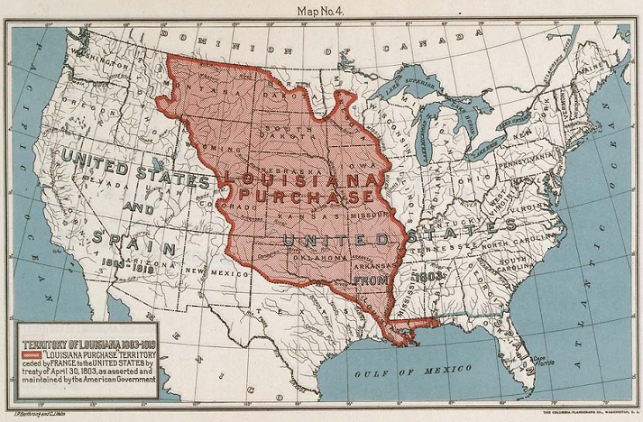1803 map 1803 map of the Louisiana Purchase