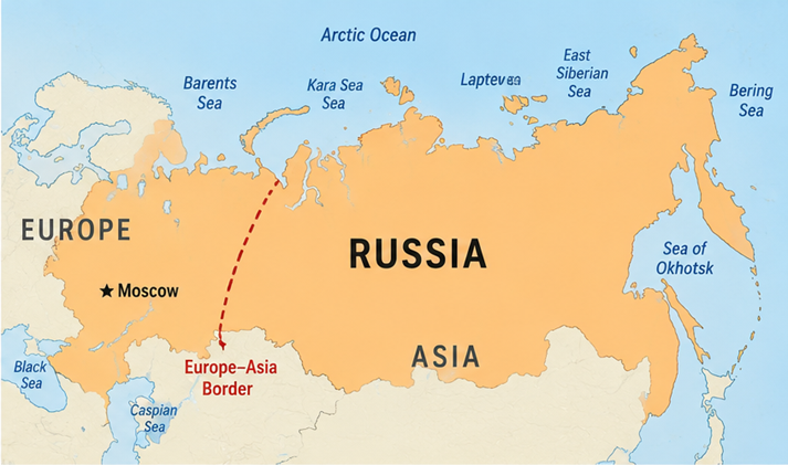map of Russia