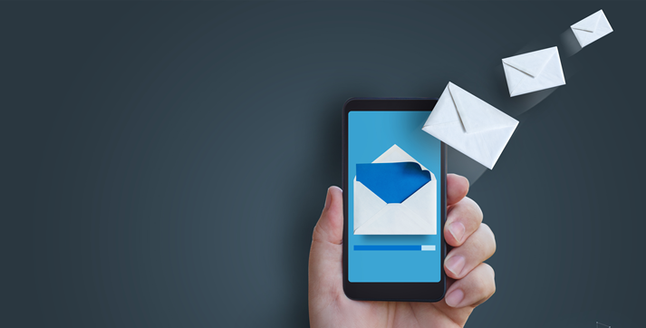 Sending a message with your phone.