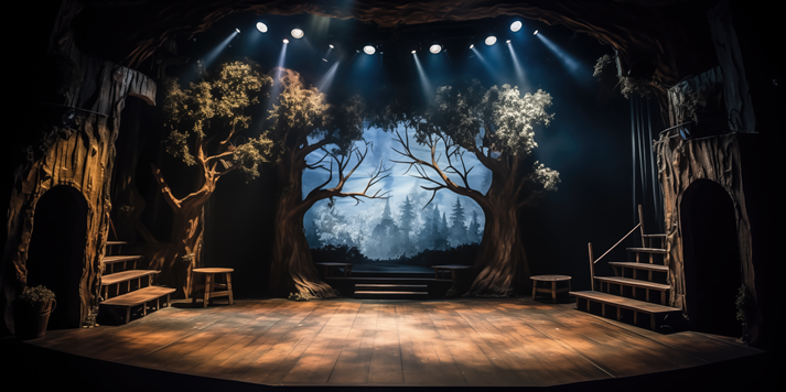 theater production art set.