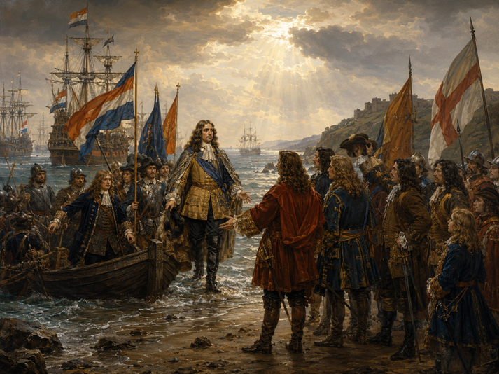 A ceremonial landing at a rocky shore