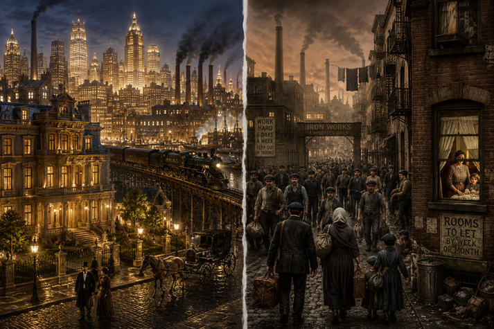 Wealth and hardship through time