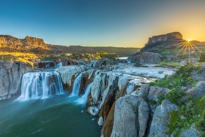 Shoshone Falls Sunrise on Shoshone Falls