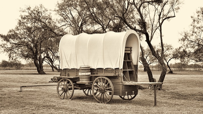 Old wild west covered wagon Old wild west covered wagon