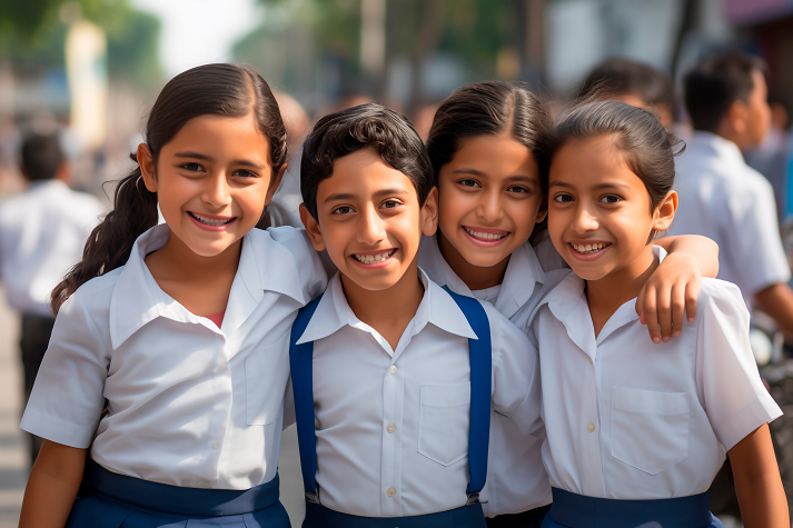 Mexican school students
