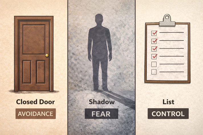 Avoidance, fear, and control symbols