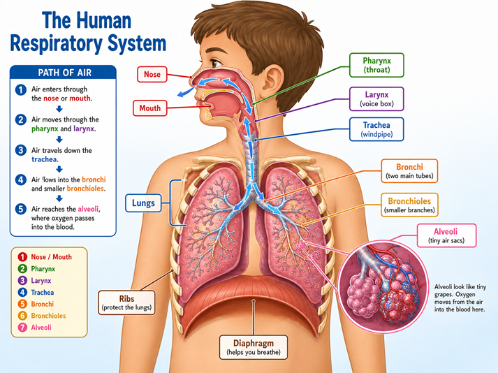 The human respiratory system explained
