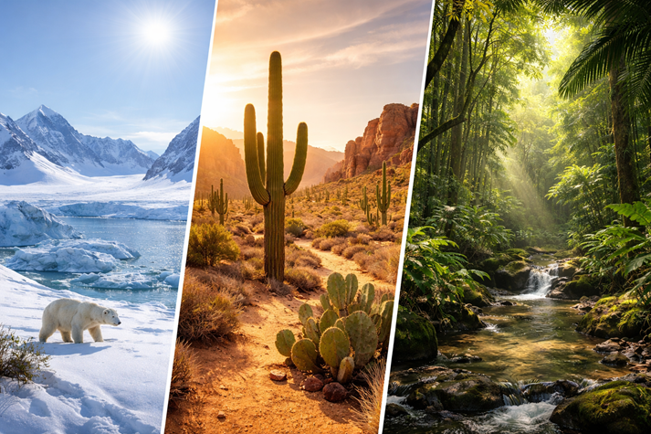 Three climates in perfect harmony