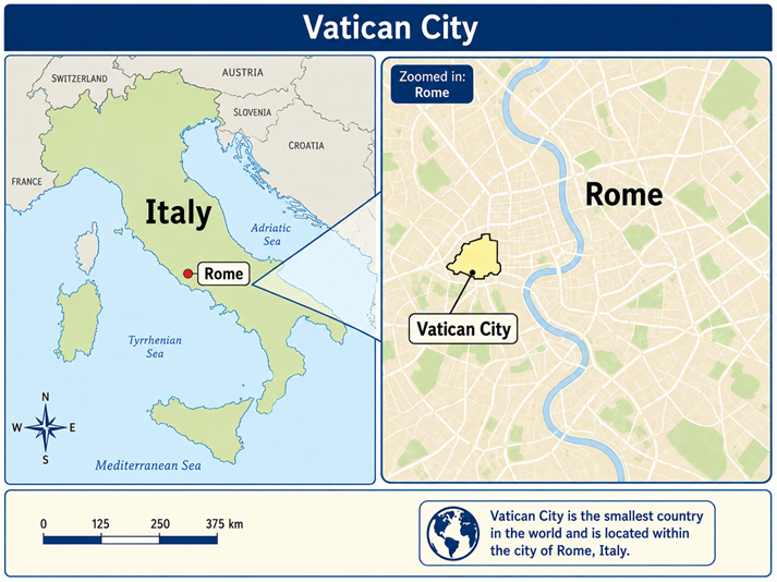 map of Vatican City