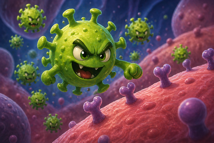 Virus invasion in cellular battleground