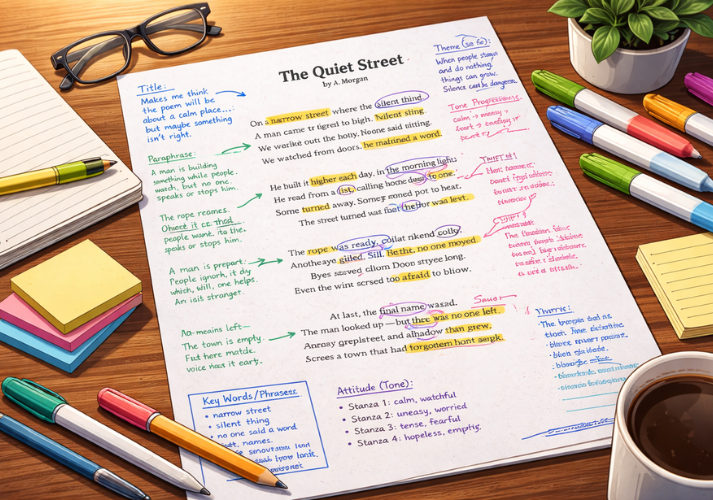 Lesson - Stop and Think: Annotating a Powerful Poem Educational Resources K12 Learning